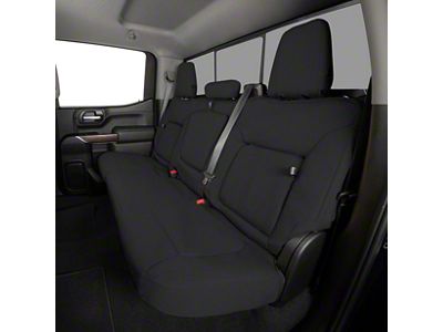 Covercraft Precision Fit Seat Covers Endura Custom Second Row Seat Cover; Black/Charcoal (03-06 Silverado 2500 HD Crew Cab)