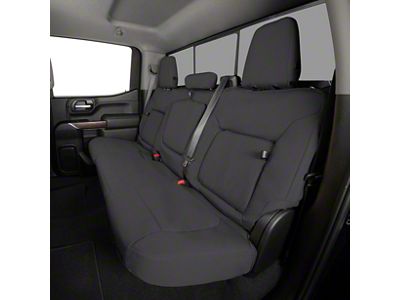 Covercraft Precision Fit Seat Covers Endura Custom Second Row Seat Cover; Charcoal/Black (03-06 Silverado 2500 HD Crew Cab)