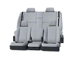 Covercraft Precision Fit Seat Covers Leatherette Custom Second Row Seat Cover; Light Gray (01-02 Silverado 2500 HD Extended Cab)