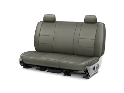 Covercraft Precision Fit Seat Covers Leatherette Custom Second Row Seat Cover; Medium Gray (07-14 Silverado 2500 HD Crew Cab)