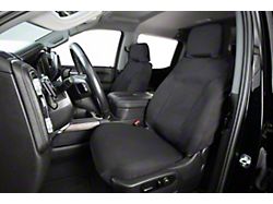 Covercraft Seat Saver Polycotton Custom Second Row Seat Cover; Charcoal (15-19 Silverado 2500 HD Crew Cab w/ 60/40 Split Bench Seat w/o Fold-Down Armrest)