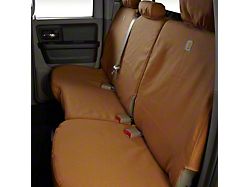 Covercraft SeatSaver Custom Second Row Seat Cover; Carhartt Brown (20-25 Silverado 2500 HD Crew Cab w/o Fold-Down Armrest)