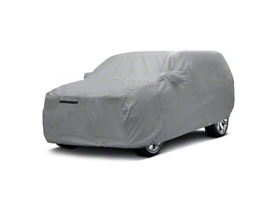 Covercraft Custom Car Covers 5-Layer Softback All Climate Car Cover; Gray (07-20 Tahoe w/ Roof Rack)