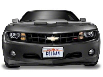Covercraft Colgan Custom Original Front End Bra with License Plate Opening; Carbon Fiber (21-24 Tahoe w/ Front Parking Sensors & Camera)