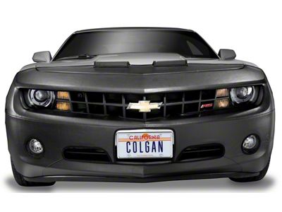 Covercraft Colgan Custom Full Front End Bra with License Plate Opening; Black Crush (21-24 Tahoe w/ Front Parking Sensors)