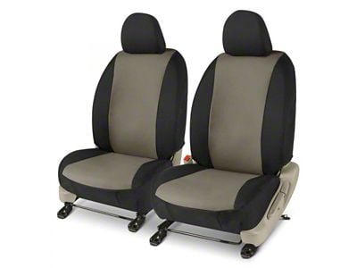 Covercraft Precision Fit Seat Covers Endura Custom Second Row Seat Cover; Charcoal/Black (15-20 Tahoe w/ Bucket Seats)