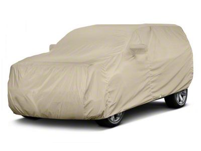 Covercraft Custom Car Covers Flannel Car Cover; Tan (07-20 Tahoe w/ Roof Rack)