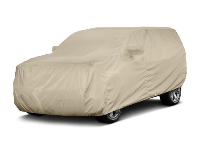 Covercraft Custom Car Covers Flannel Car Cover; Tan (07-20 Tahoe w/ Roof Rack)