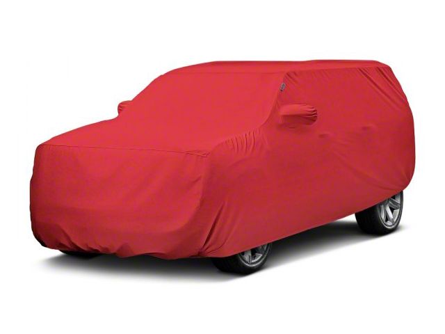 Covercraft Custom Car Covers Form-Fit Car Cover; Bright Red (07-20 Tahoe w/ Roof Rack)