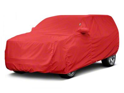 Covercraft Custom Car Covers WeatherShield HP Car Cover; Red (07-20 Tahoe w/ Roof Rack)