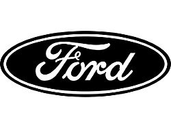 Covercraft UVS100 Heat Shield Custom Sunscreen with Black Ford Oval Logo; Silver (22-26 Maverick)