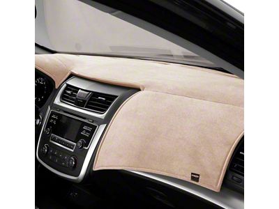 Covercraft VelourMat Custom Dash Cover; Beige (19-24 Sierra 1500 w/ 7-Inch Infotainment Screen, Forward Collision Alert & Heads Up Display)