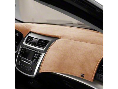 Covercraft VelourMat Custom Dash Cover; Caramel (19-24 Sierra 1500 w/ 7-Inch Infotainment Screen, Forward Collision Alert & Heads Up Display)