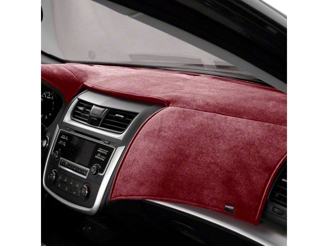 Covercraft VelourMat Custom Dash Cover; Red (07-13 Sierra 1500 w/ Upper and Lower Glove Boxes)