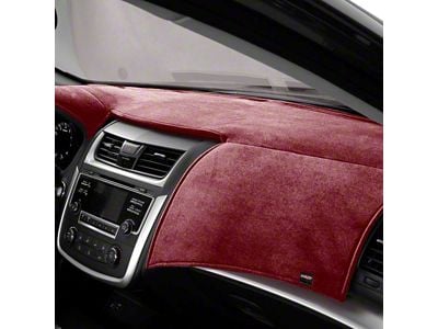 Covercraft VelourMat Custom Dash Cover; Red (07-14 Sierra 3500 HD w/ Upper and Lower Glove Boxes)