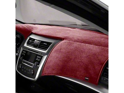 Covercraft VelourMat Custom Dash Cover; Red (15-20 Tahoe w/ Forward Collision Alert & Heads Up Display)