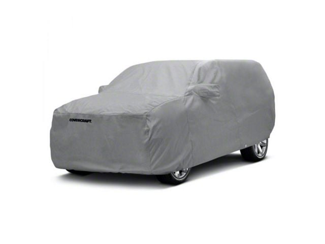 Covercraft Custom Car Covers 5-Layer Softback All Climate Car Cover; Gray (07-20 Yukon w/ Roof Rack)