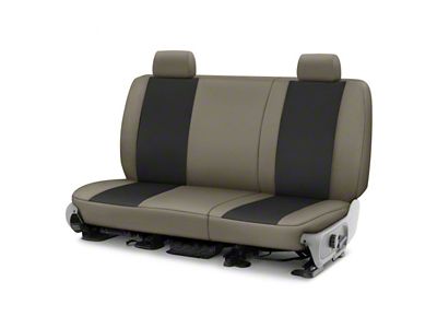 Covercraft Precision Fit Seat Covers Endura Custom Second Row Seat Cover; Black/Charcoal (15-20 Yukon w/ Bench Seat)