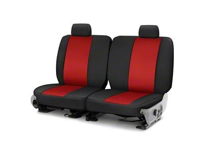 Covercraft Precision Fit Seat Covers Endura Custom Third Row Seat Cover; Red/Black (07-14 Yukon)