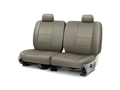 Covercraft Precision Fit Seat Covers Leatherette Custom Third Row Seat Cover; Light Gray (07-14 Yukon)