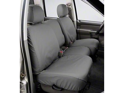 Covercraft Seat Saver Polycotton Custom Second Row Seat Cover; Gray (11-14 Yukon w/ 2nd Row Bench Seat)