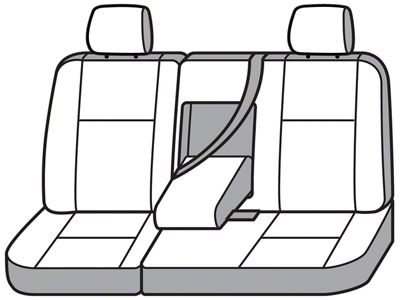 Covercraft Seat Saver Polycotton Custom Second Row Seat Cover; Misty Gray (21-25 Yukon w/ 2nd Row Bench Seat)