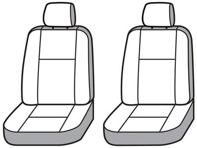 Covercraft Seat Saver Waterproof Polyester Custom Front Row Seat Covers; Gray (15-20 Yukon w/ Bucket Seats)