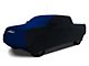 Coverking Satin Stretch Indoor Car Cover; Black/Impact Blue (21-24 F-150 SuperCrew w/ 5-1/2-Foot Bed & Non-Towing Mirrors)