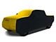 Coverking Satin Stretch Indoor Car Cover; Black/Velocity Yellow (21-24 F-150 SuperCrew w/ 5-1/2-Foot Bed & Non-Towing Mirrors)