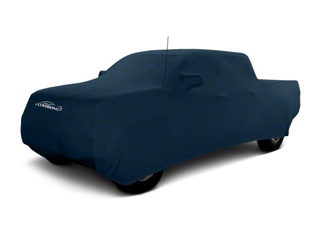 Coverking Satin Stretch Indoor Car Cover; Dark Blue (15-20 F-150 SuperCab w/ 6-1/2-Foot Bed)