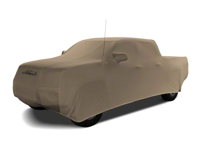 Coverking Satin Stretch Indoor Car Cover; Sahara Tan (15-20 F-150 SuperCrew w/ 5-1/2-Foot Bed)