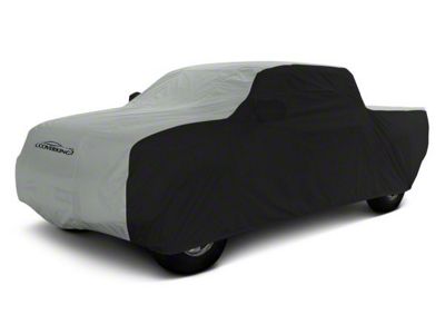 Coverking Stormproof Car Cover; Black/Gray (21-24 F-150 SuperCrew w/ 5-1/2-Foot Bed & Non-Towing Mirrors)