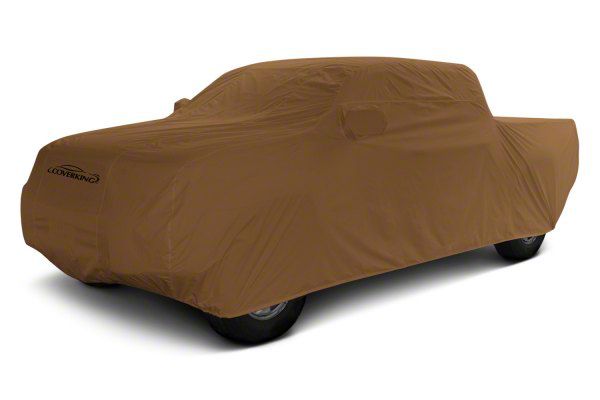 Coverking Stormproof Car Cover; Tan (21-24 F-150 SuperCrew w/ 5-1/2-Foot Bed & Non-Towing Mirrors)