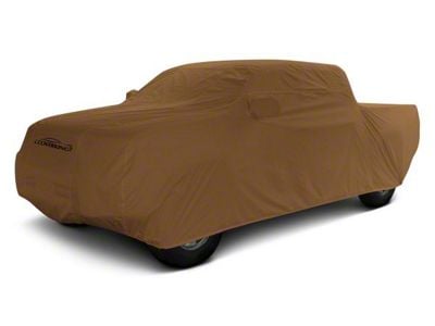 Coverking Stormproof Car Cover; Tan (21-24 F-150 SuperCrew w/ 5-1/2-Foot Bed & Non-Towing Mirrors)