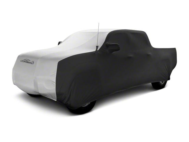 Coverking Satin Stretch Indoor Car Cover; Black/Pearl White (11-16 F-250 Super Duty SuperCab)