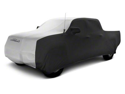 Coverking Satin Stretch Indoor Car Cover; Black/Pearl White (11-16 F-250 Super Duty SuperCrew)