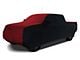 Coverking Satin Stretch Indoor Car Cover; Black/Pure Red (17-22 F-250 Super Duty SuperCrew w/ Towing Mirrors)