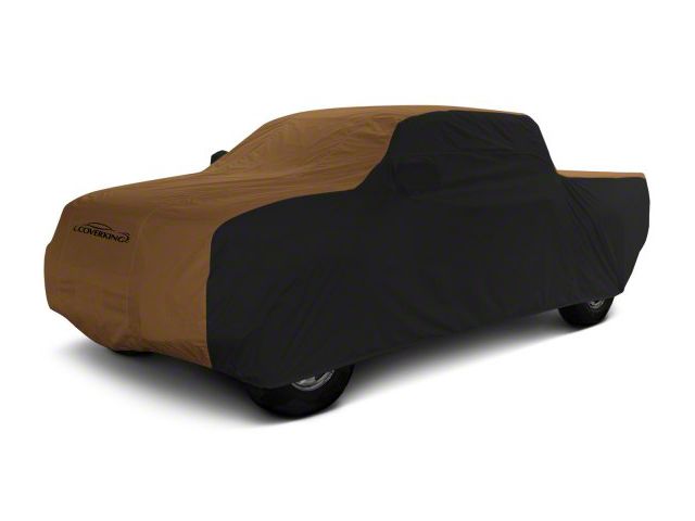 Coverking Stormproof Car Cover; Black/Tan (17-22 F-250 Super Duty SuperCrew w/ Towing Mirrors)