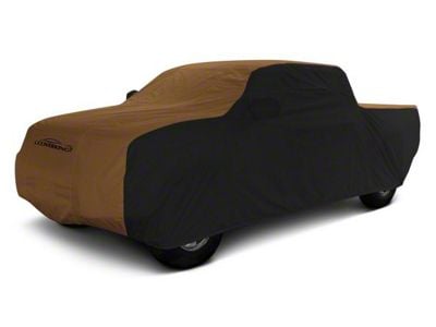 Coverking Stormproof Car Cover; Black/Tan (17-22 F-250 Super Duty SuperCrew w/ Towing Mirrors)