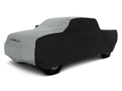 Coverking Stormproof Car Cover; Black/Gray (17-22 F-350 Super Duty SuperCrew w/ Towing Mirrors)