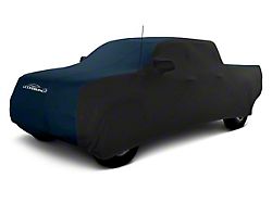 Coverking Satin Stretch Indoor Car Cover; Black/Dark Blue (19-25 RAM 1500 Quad Cab)