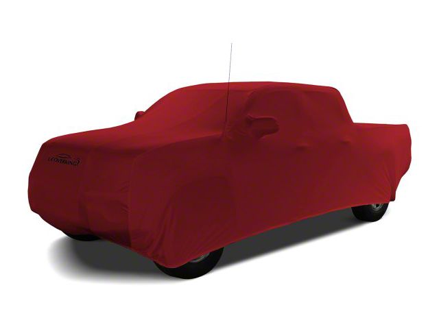 Coverking Satin Stretch Indoor Car Cover; Pure Red (19-24 RAM 1500 Quad Cab)