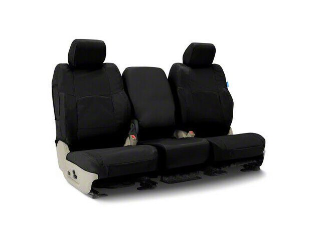 Coverking Cordura Ballistic Custom-Fit Front Seat Covers; Black (19-24 RAM 2500 w/ Bench Seat)