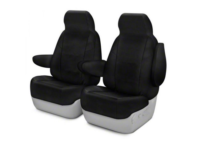 Coverking Cordura Ballistic Custom-Fit Front Seat Covers; Black (19-24 RAM 2500 w/ Bucket Seats)
