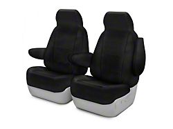 Coverking Cordura Ballistic Custom-Fit Front Seat Covers; Black (19-25 Ranger w/ Powered Seats)