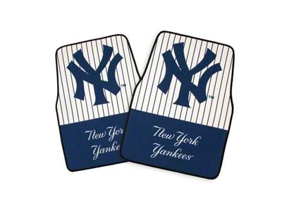 Coverking Printed Floor Mats with New York Yankees Logo (Universal; Some Adaptation May Be Required)