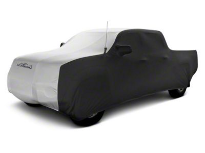 Coverking Satin Stretch Indoor Car Cover; Black/Pearl White (99-06 Sierra 1500 Regular Cab w/ Non-Towing Mirrors)