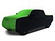 Coverking Satin Stretch Indoor Car Cover; Black/Synergy Green (14-18 Sierra 1500 Crew Cab w/ Non-Towing Mirrors)