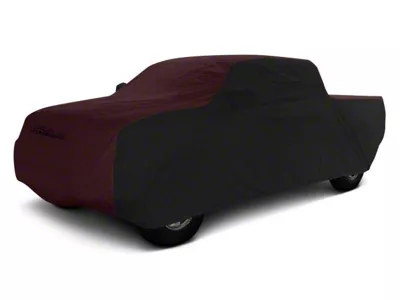 Coverking Stormproof Car Cover; Black/Wine (19-24 Sierra 1500 Crew Cab w/ Non-Towing Mirrors)