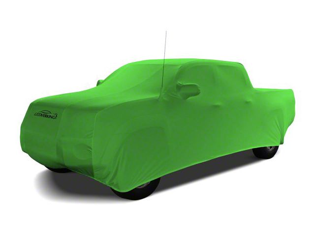 Coverking Satin Stretch Indoor Car Cover; Synergy Green (07-14 Sierra 3500 HD Extended Cab w/ Non-Towing Mirrors)